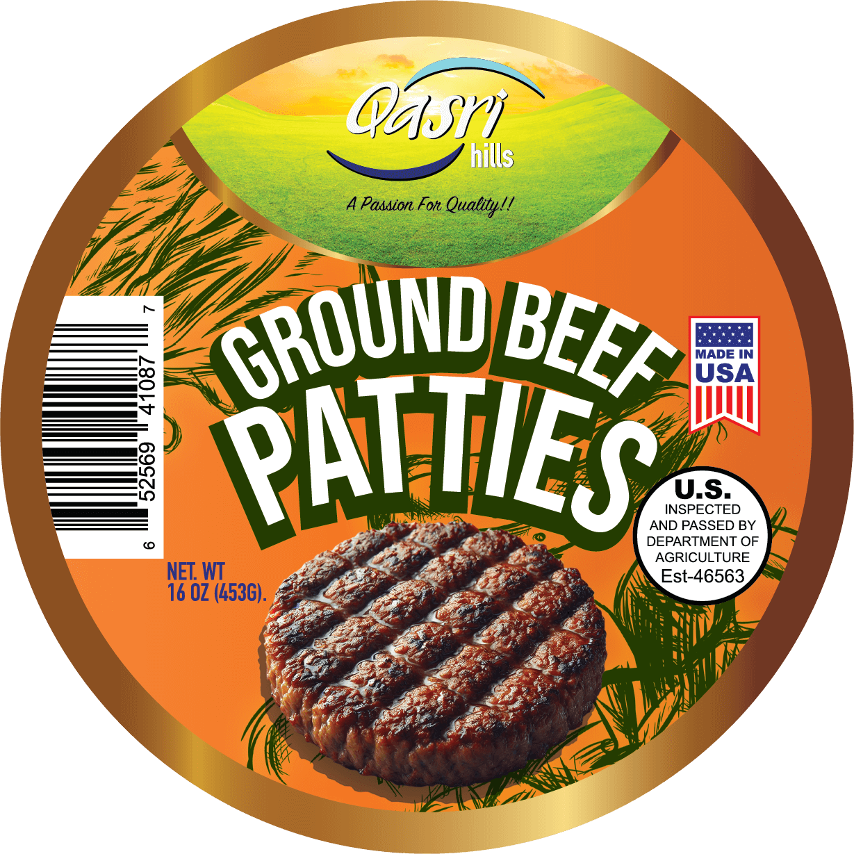 Halal Ground Beef Patties | Hand-Slaughtered & 100% Pure Beef | Qasri Hills