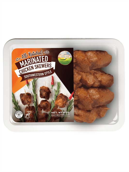 Halal Southwest Style Chicken Skewers | Hand-Slaughtered | Qasri Hills