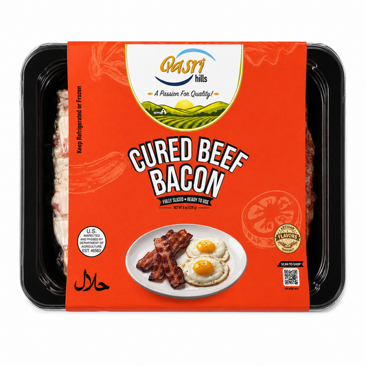 Halal Beef Bacon | Fully Cooked | Qasri Hills