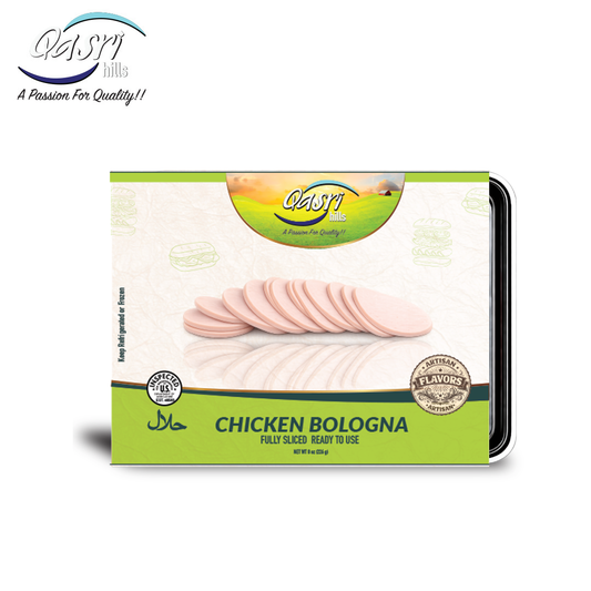 Halal Chicken Bologna | Fully Cooked Deli Meat | Qasri Hills
