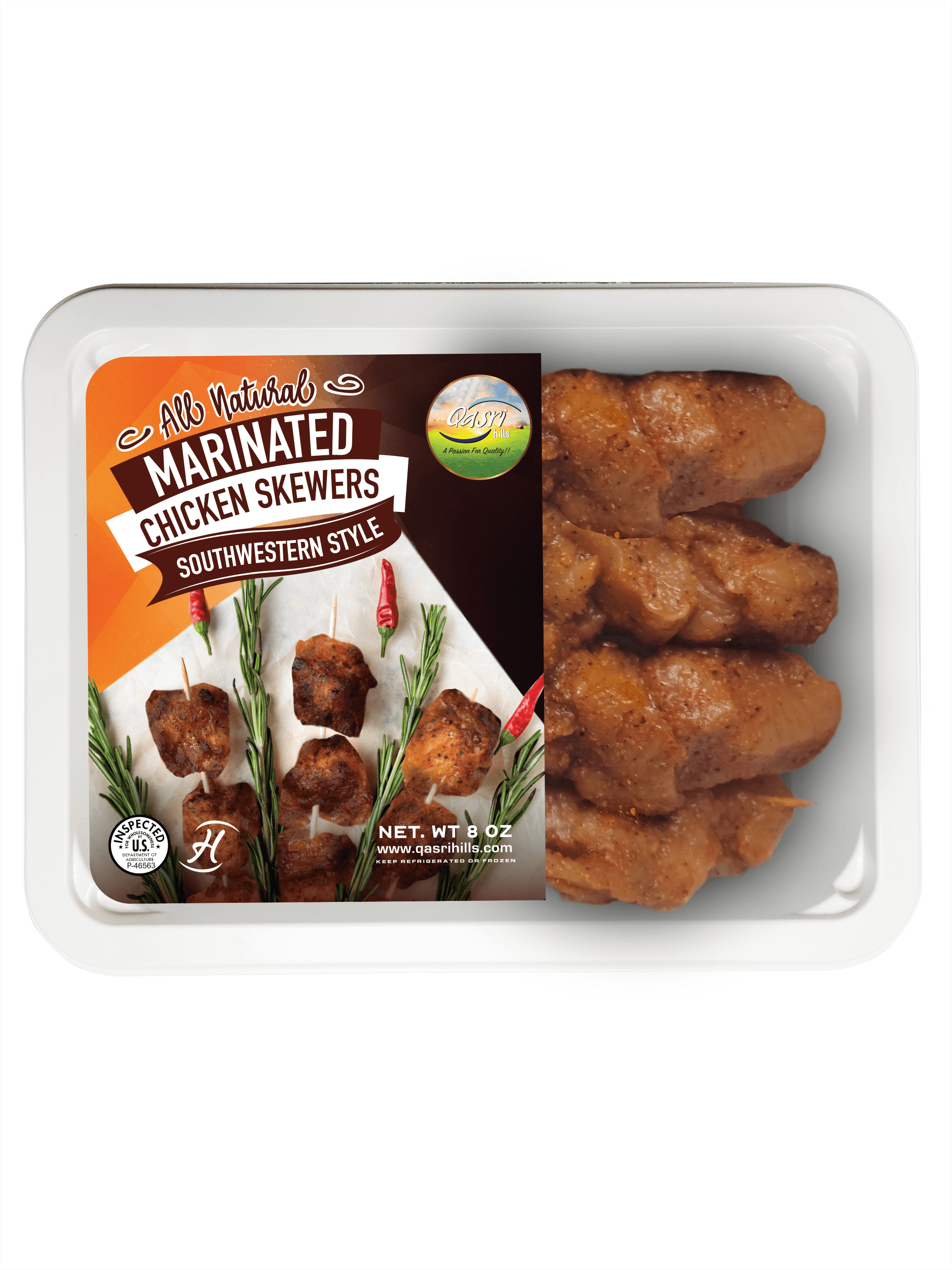 Halal Southwest Style Chicken Skewers | Hand-Slaughtered | Qasri Hills ...