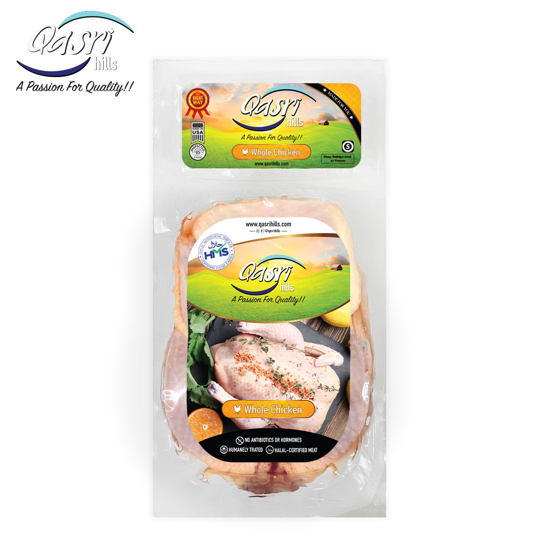 Halal Whole Chicken | Hand-Slaughtered & All-Natural | Qasri Hills ...